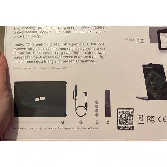 🌸✨NWT Bundle — BRAND NEW Mobile Pixels Trio Monitor and Kickstand
